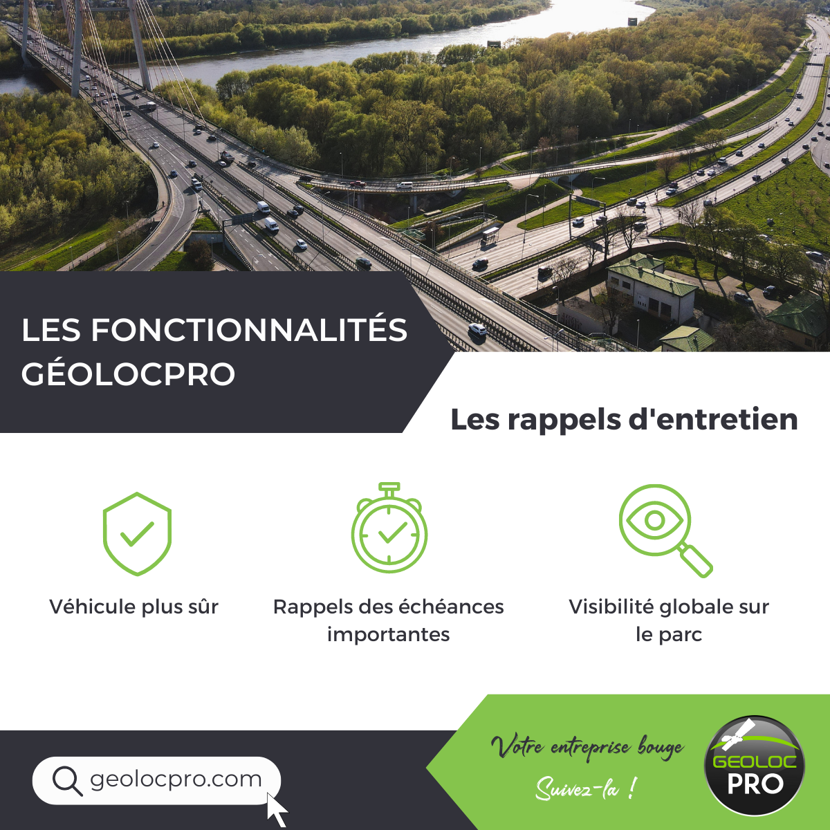 Entretien des véhicules : les fonctionnalités de GeolocPro